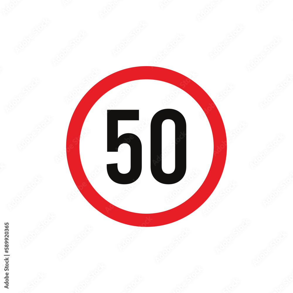Circle Traffic Sign, Road Sign Vector Template Circle Traffic Sign, Road Sign Vector Template