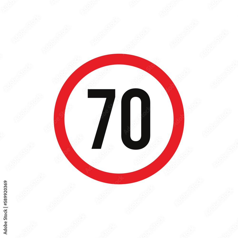 Circle Traffic Sign, Road Sign Vector Template Circle Traffic Sign, Road Sign Vector Template