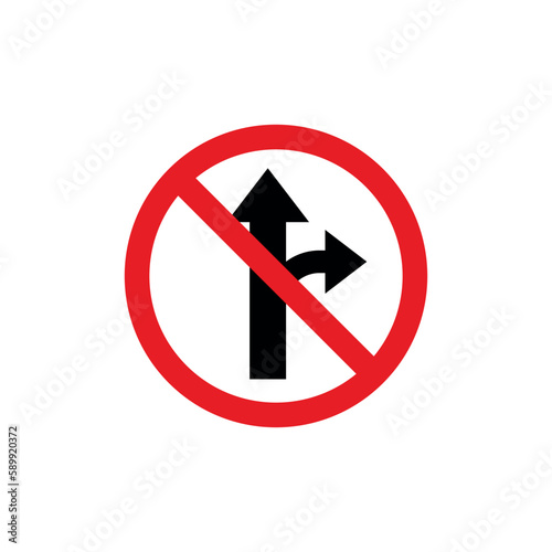 Free Download Circle Traffic Sign, Road Sign Vector Template - GFXLoad