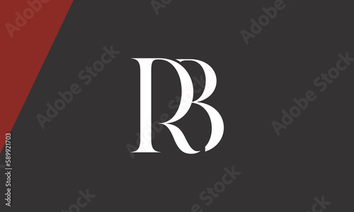 Alphabet letters Initials Monogram logo RB, BR, R and B