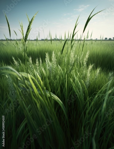 Liminality of a High Lush Grass Field: Hyper-Detailed Ultr...