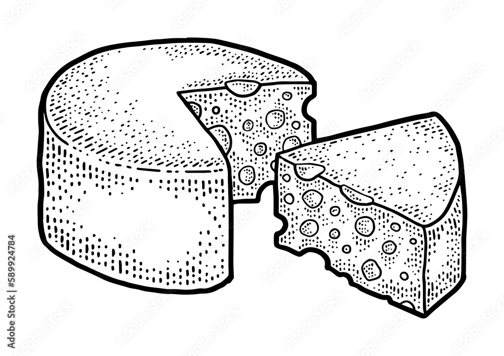 cheese head sketch PNG illustration with transparent background Stock