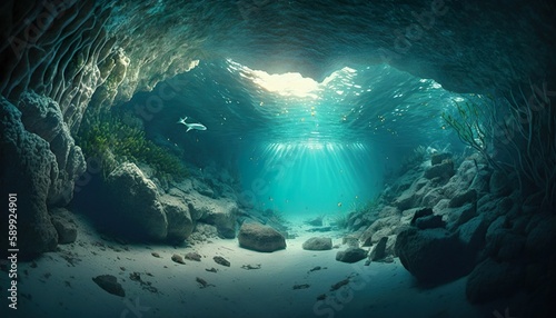 Exploring an Underwater Cave in Denver