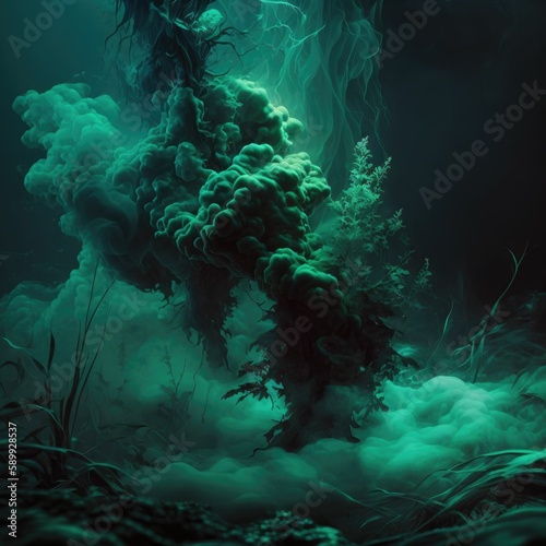 Poison Gas and Ominous Greens: An Abstract and Dark Feeling