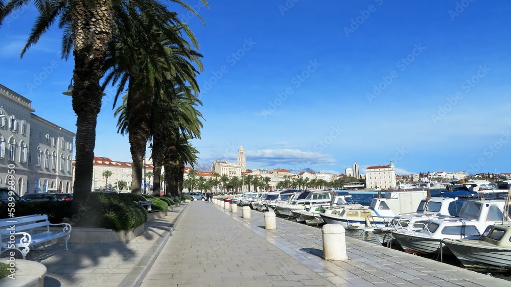 view of the Split's port