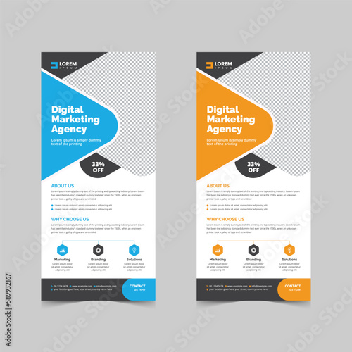 corporate dl flyer design template