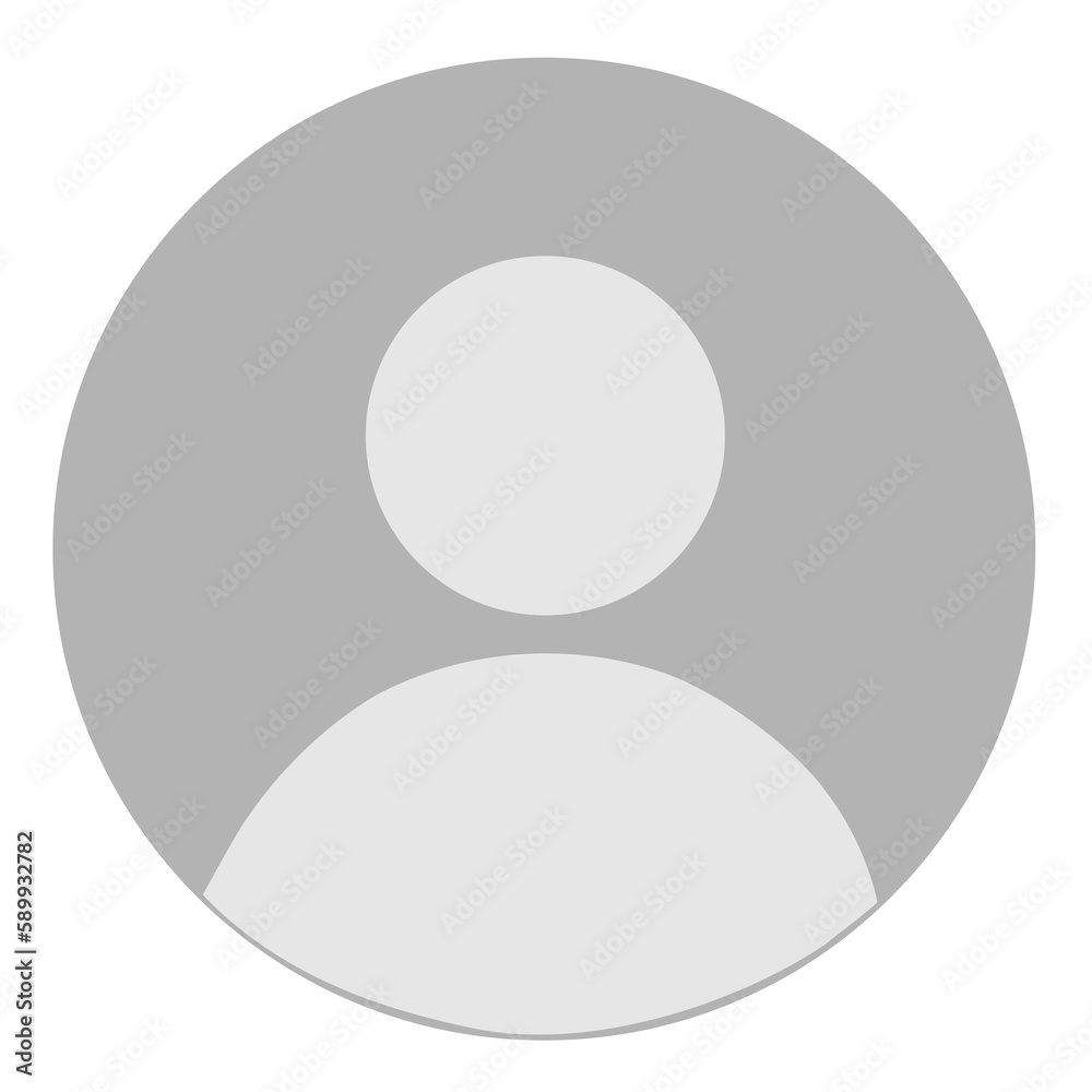 Default Avatar profile icon transparent png. Social media User png icon.  whatsApp Dp Stock Illustration