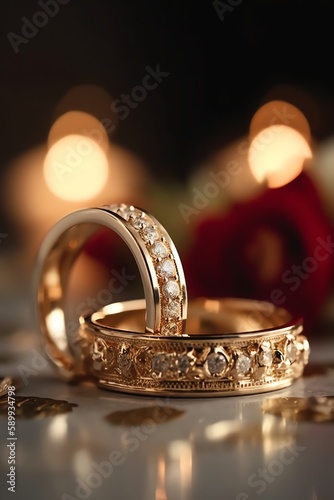 engagement ring luxury, wedding ring, luxury, gold, diamond ring © 3dimensi2000