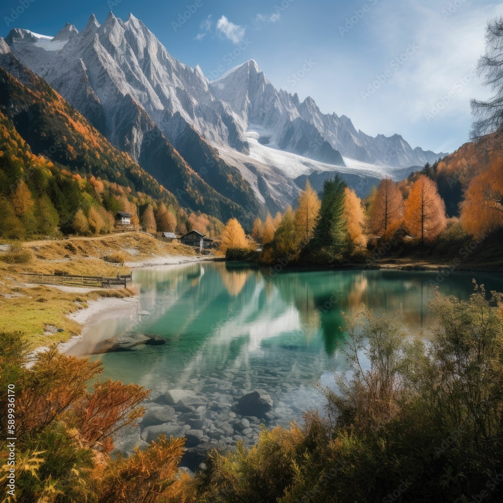 Crystal Lakes in Chamonix: A Serene Alpine Escape at Mont Blanc, France