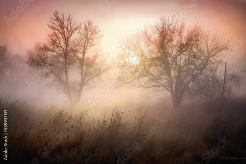 Soft Ethereal Background for a Daybreak Scene
