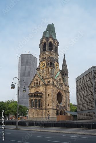 Canvas Print Kaiser Wilhelm Memorial Church - Berlin, Germany