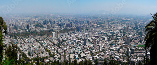 Panoramic of the city of Santiago, Chile photo