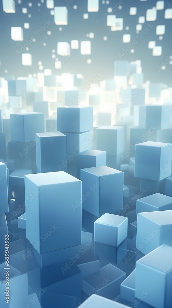 3D cubes. Generative AI. 3D cubes. Generative AI.