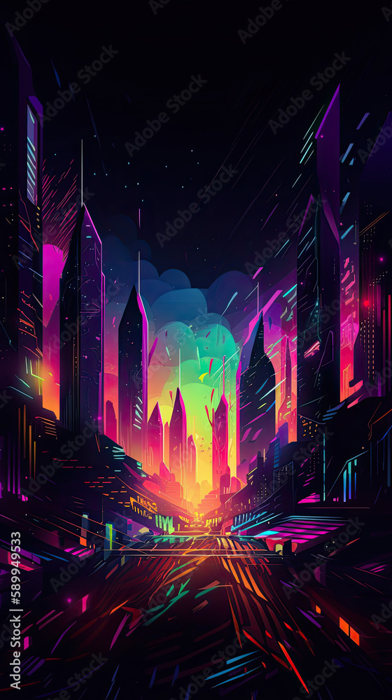 night city skyline night city skyline