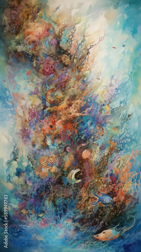 abstract watercolor background