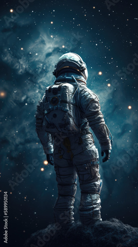 astronaut in space