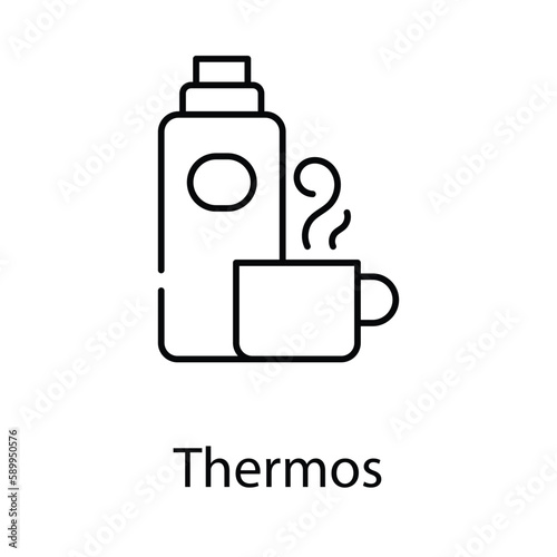 Thermos icon. Suitable for Web Page, Mobile App, UI, UX and GUI design