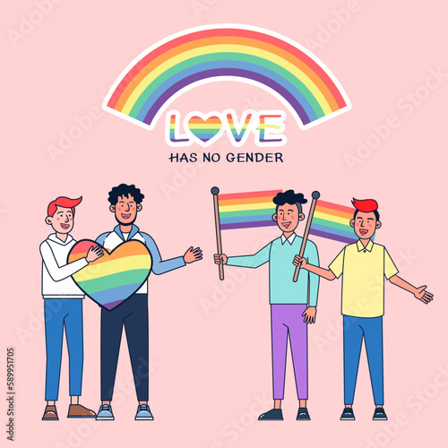 Couples who choose their sexes come together to show their strength and celebrate their freedom