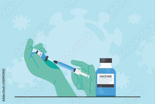 A vaccine against the coronavirus, COVID-19, has been distributed to inject people at risk.