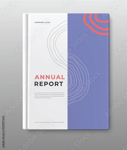 annual report template cover design