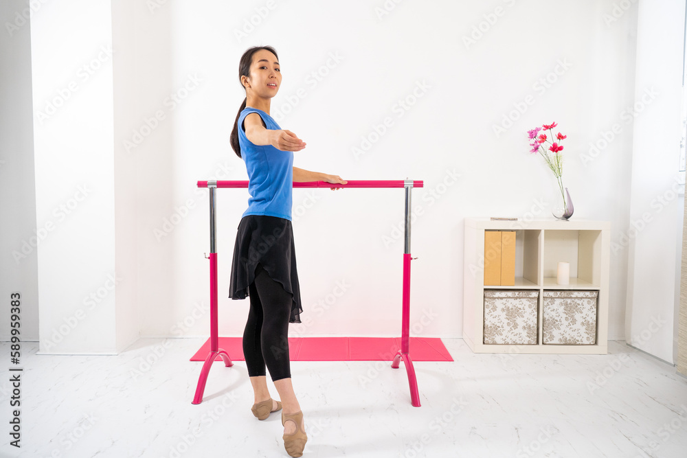 Classical dance at home practiced by teacher or student. Classical dance at home practiced by teacher or student.
