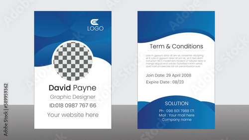 id card design business growth social media .