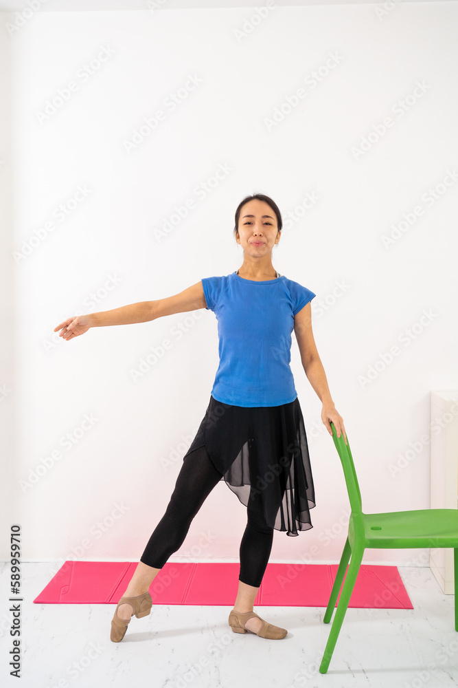 Classical dance at home practiced by teacher or student. Classical dance at home practiced by teacher or student.