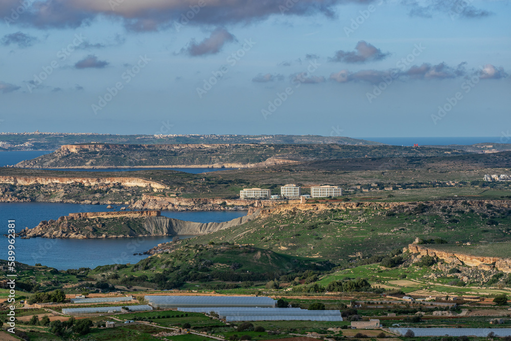 Views from Il-Kunċizzjoni (limits of Rabat, Malta)