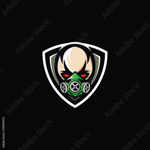 Free Download gaming mask logo design - GFXLoad