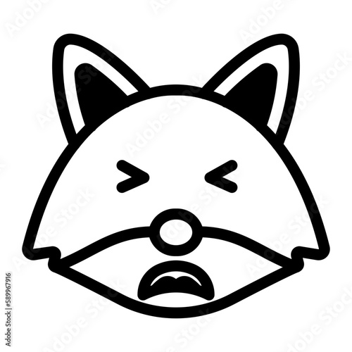 sigh line icon