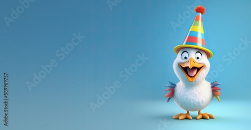 Cute Cartoon Chicken Charac...