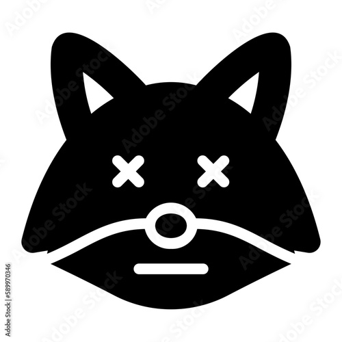 expressionless glyph icon