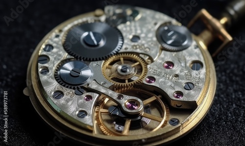 Restoring vintage watch gears requires meticulous repair work Creating using generative AI tools