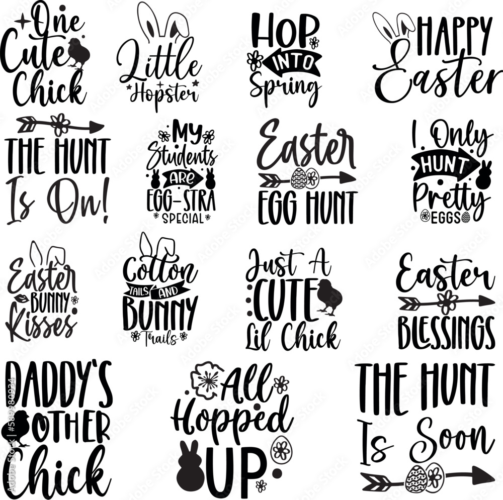 Easter Quote Design Bundle