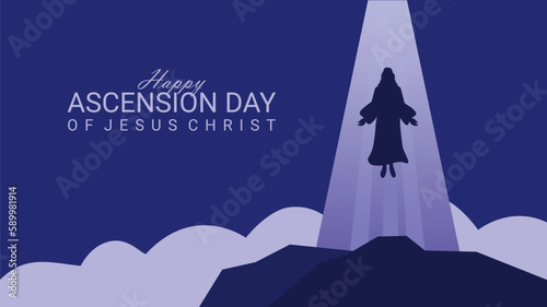 ascension day of jesus christ banner template