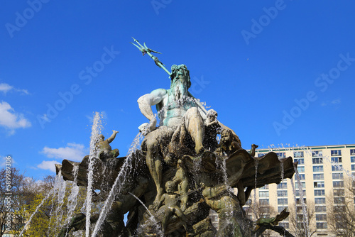 Neptune fountain in Berlin - Germany photo