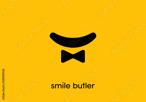 Simile bowtie logo symbol with iconic and unique look