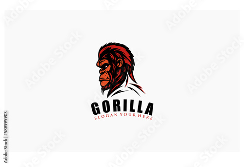 gorilla vector creative design icon logo