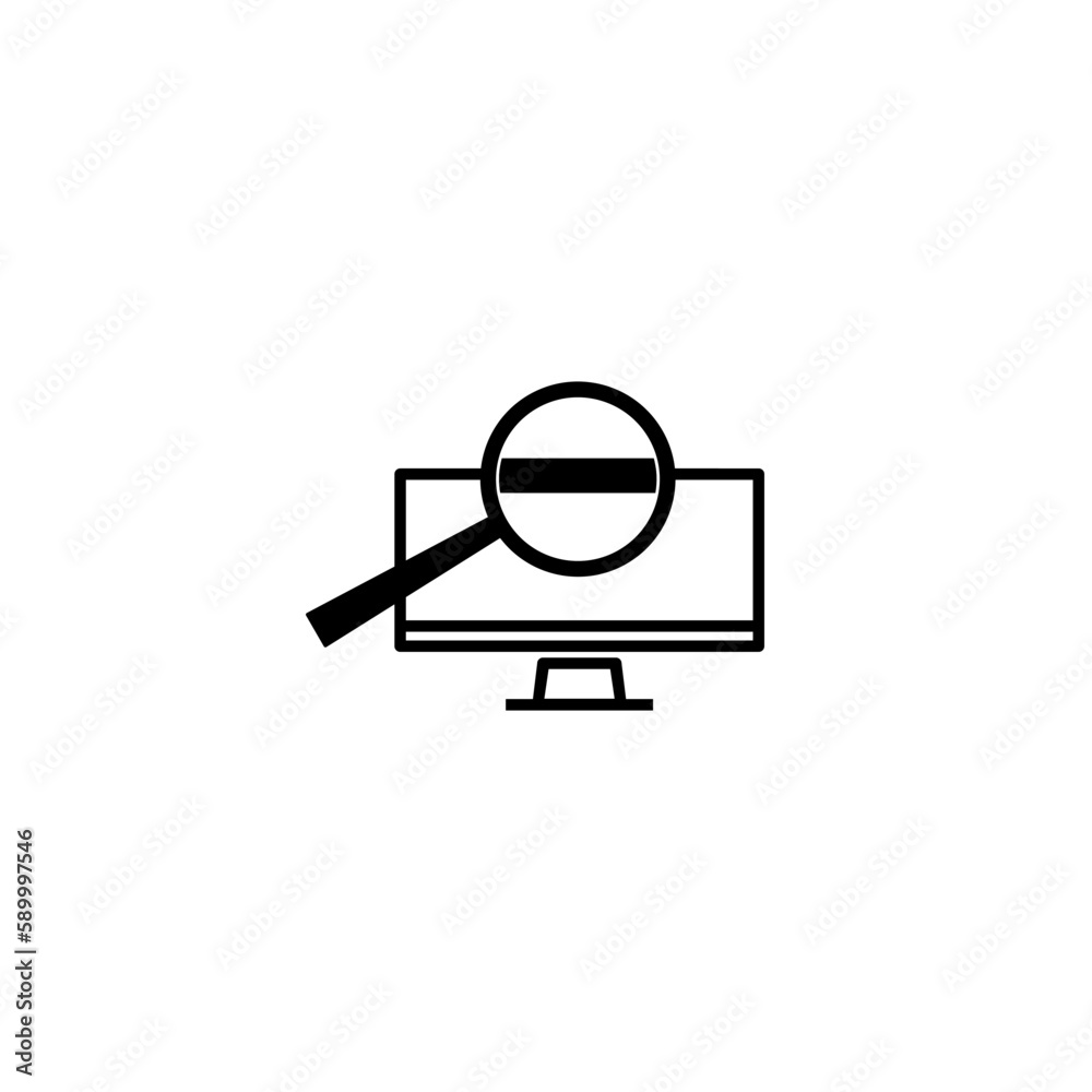 Monitoring icon isolated on white background Monitoring icon isolated on white background