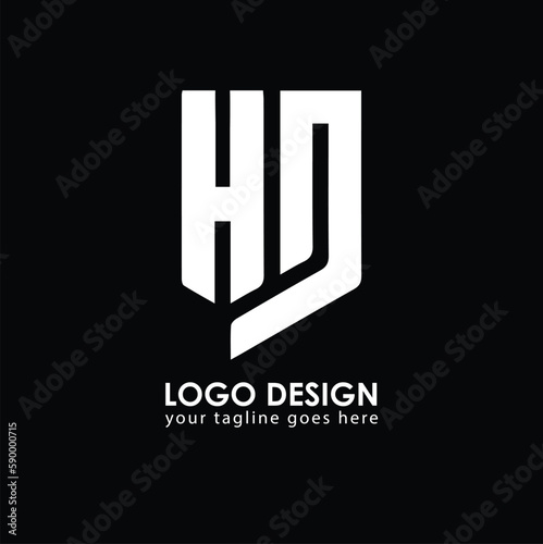 HD HD Logo Design, Creative Minimal Letter HD HD Monogram