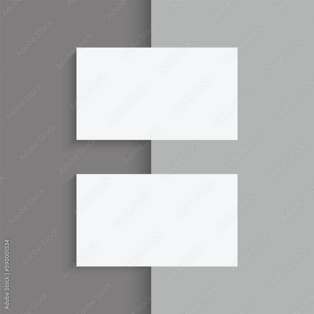 White Minimal Business Card Mockup White Minimal Business Card Mockup