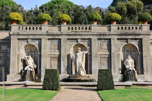 pontifical gardens of Castel Gandolfo in the province of Rome, Lazio photo
