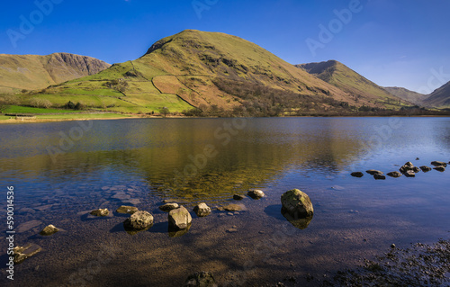 Looking across Brothers Water in the Lake District towards Hartsop Dodd