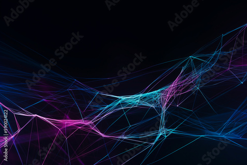 Abstract technology dark background Hi-tech communication concept, technology, digital business, innovation, science fiction scene with copy space
