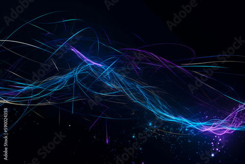 Abstract technology dark background Hi-tech communication concept, technology, digital business, innovation, science fiction scene with copy space