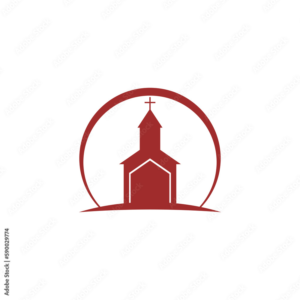 Church building icon isolated on transparent background Church building icon isolated on transparent background