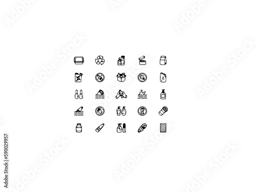 Food packagin icon set. Editable Stroke. Take Out Food, Distribution, Fast Food, Food Container