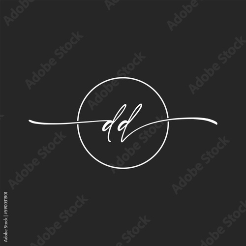 letter DD concept logo design vector illustrations