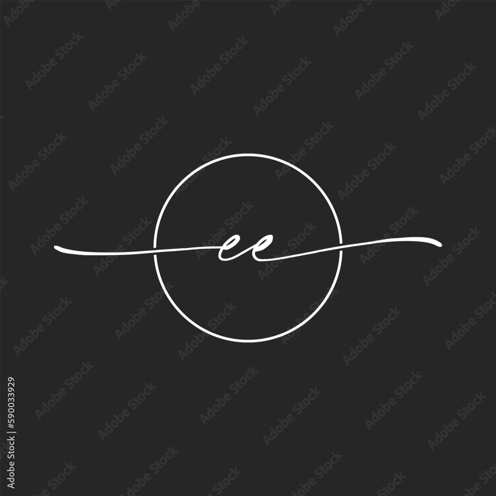 letter EE concept logo design vector illustrations letter EE concept logo design vector illustrations
