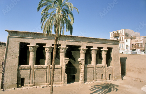 The temple of Esna, dedicated to the god Khnum. Egypt